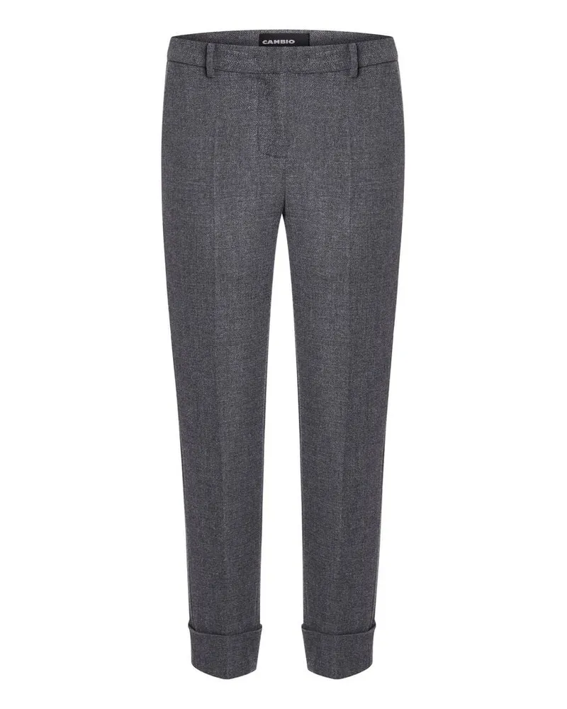 Cambio Damen Hose "Krystal" Regular Fit Anthrazit