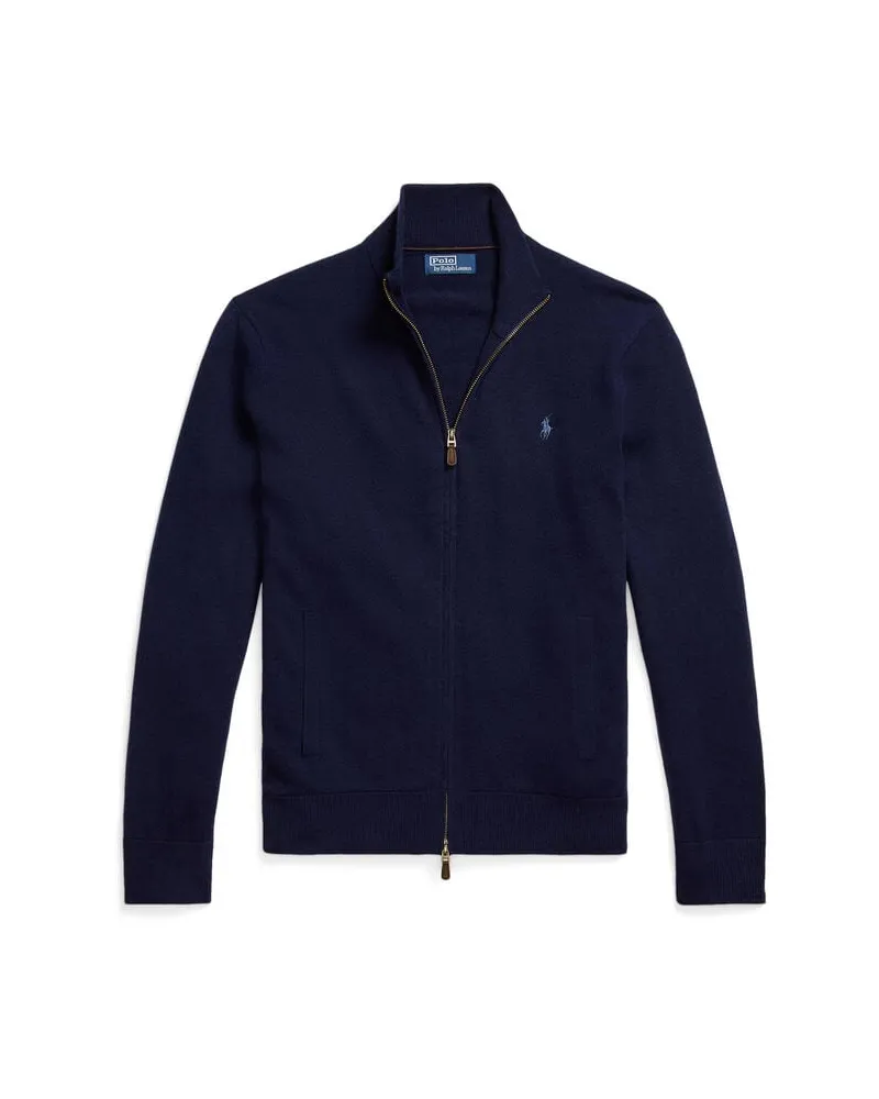 Ralph Lauren Herren Strickjacke aus Wolle Navy