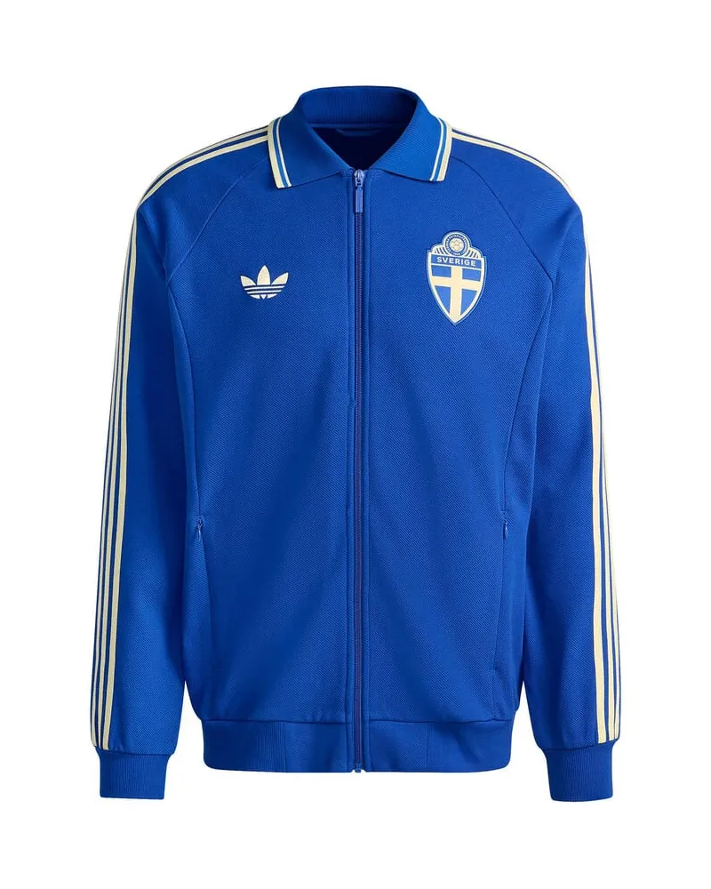 adidas Herren Trainingsjacke SCHWEDEN WM 2026 SVFF OG Royalblau