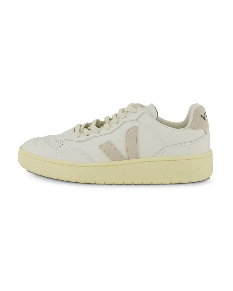 VEJA Herren Sneaker V-90 aus Leder Weiss