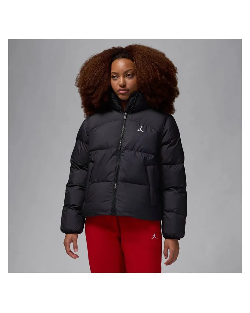 Jordan Damen Steppjacke wasserabweisend J PUFFER Schwarz