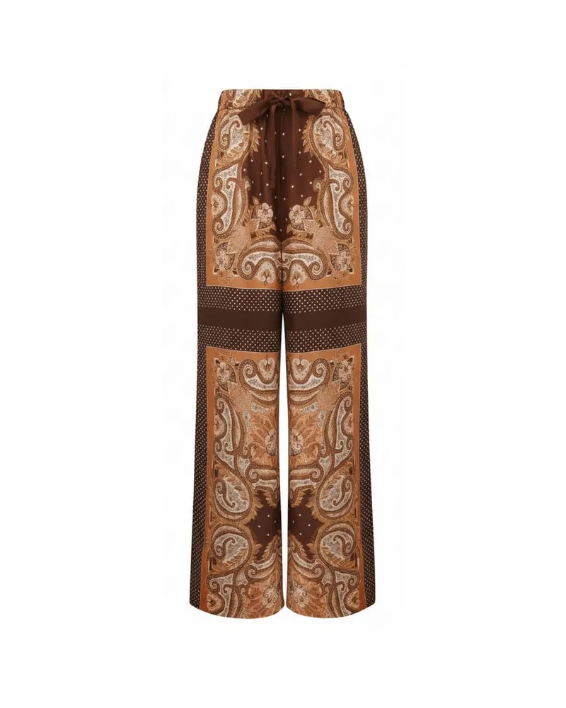 Zimmermann Damen Seidenhose LUNA TRACK Camel