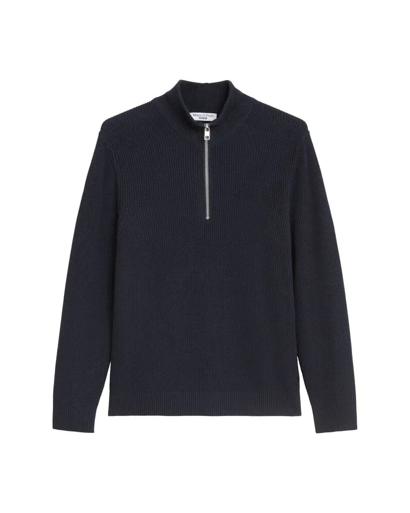Marc O'Polo Herren Strickpullover aus Bio-Baumwolle Marine