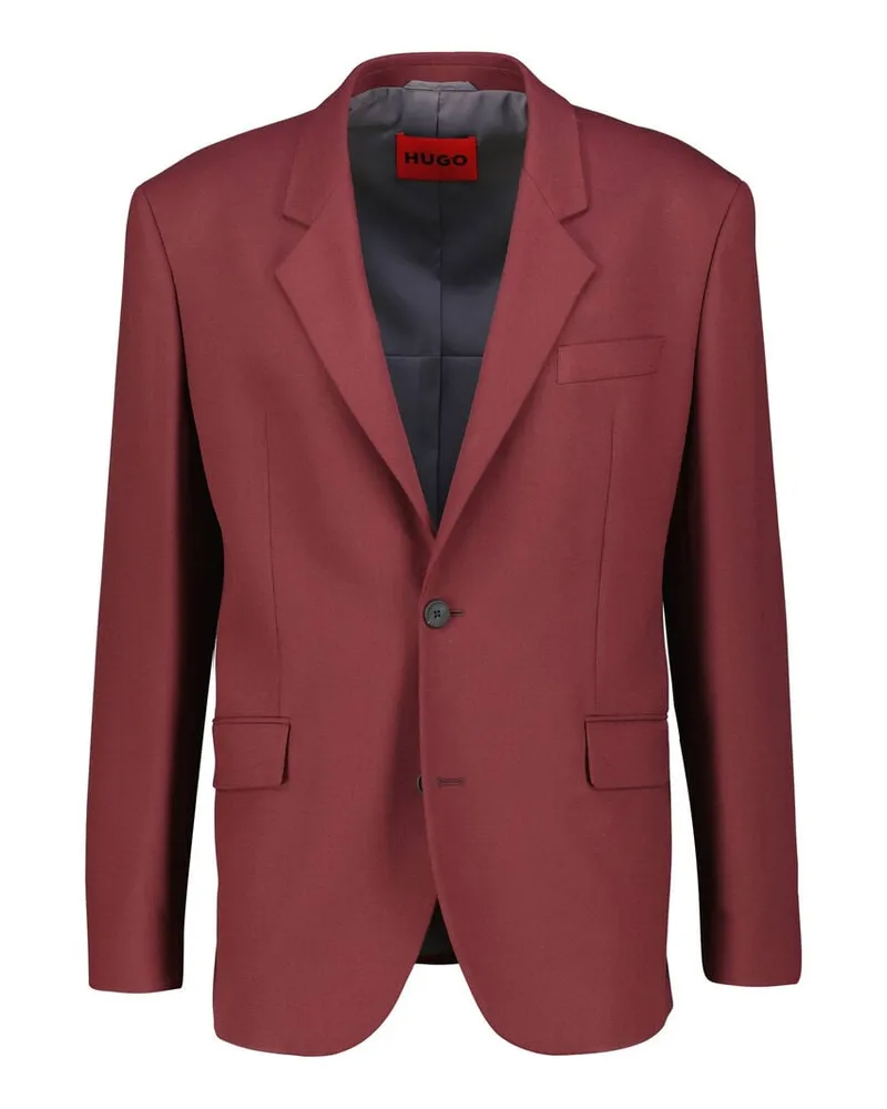 HUGO BOSS Herren Sakko KARLO243X Modern Fit Bordeaux