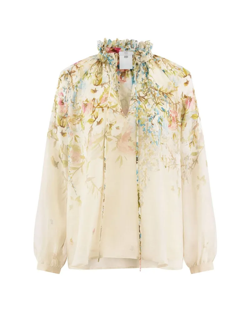 Riani Damen Bluse mit Print Mehrfarbig