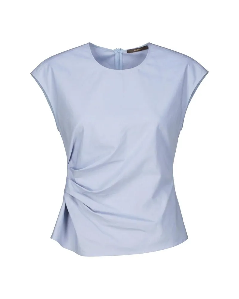 windsor. Damen Blusentop aus Baumwollstretch Aqua