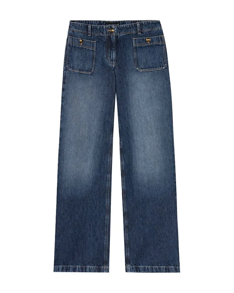 Luisa Cerano Damen Jeans WIDELEG-TENCEL-DENIM Mehrfarbig