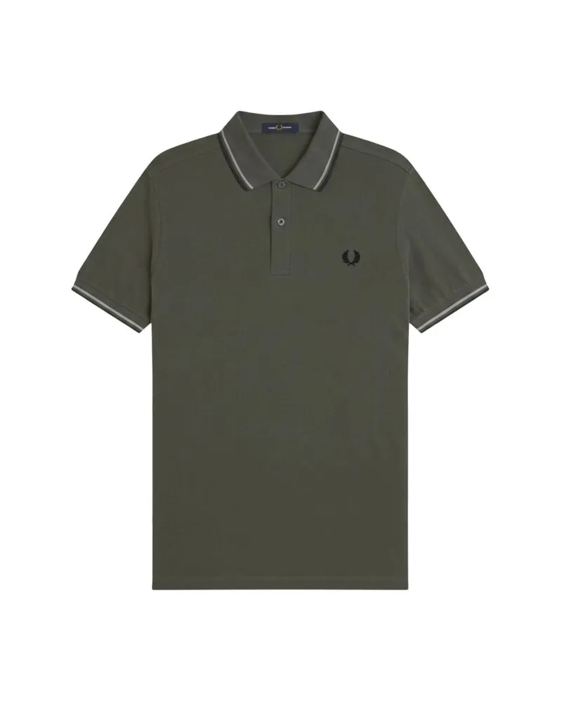 Fred Perry Herren Poloshirt M3600 THE TWIN TIPPED Grün