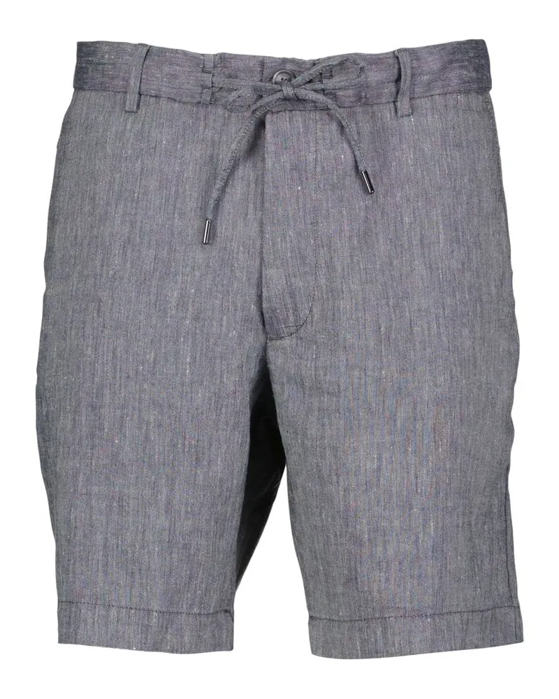 HUGO BOSS Herren Shorts mit Leinen C-KANE-RDS Regular Tapered Fit Marine
