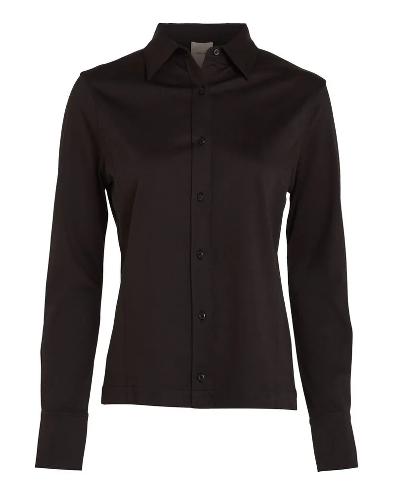 Calvin Klein Damen Bluse aus Baumwolle Black