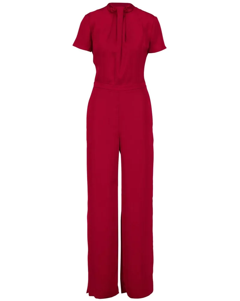 HUGO BOSS Damen Overall aus Satin KATENE-1 Rot