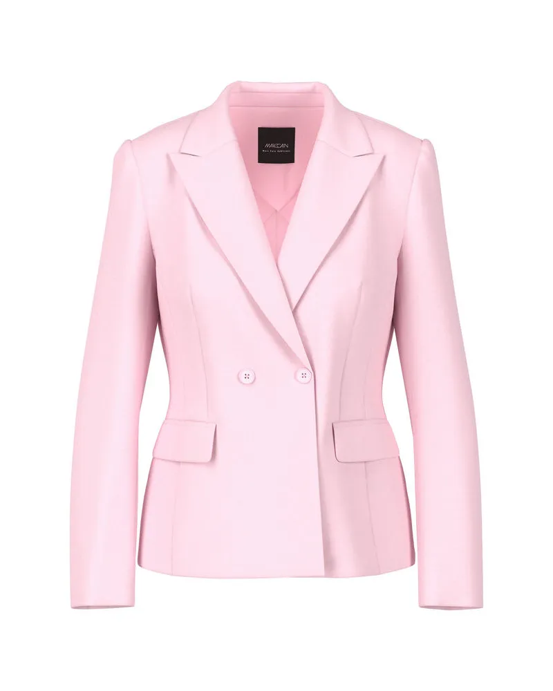 Marc Cain Damen Blazer aus Viskosestretch Rosa