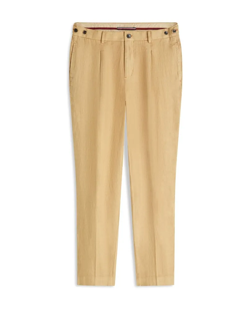 Tommy Hilfiger Herren Hosen aus Leinen Sand