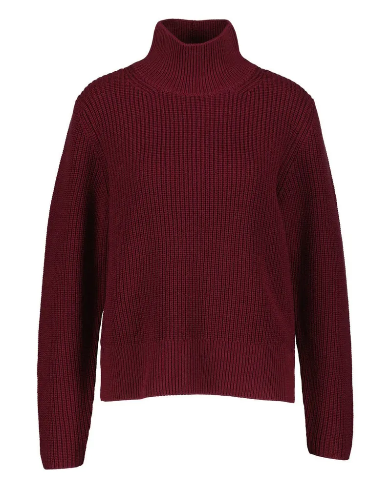 windsor. Damen Strickpullover aus Wolle mit Stehkragen Rot