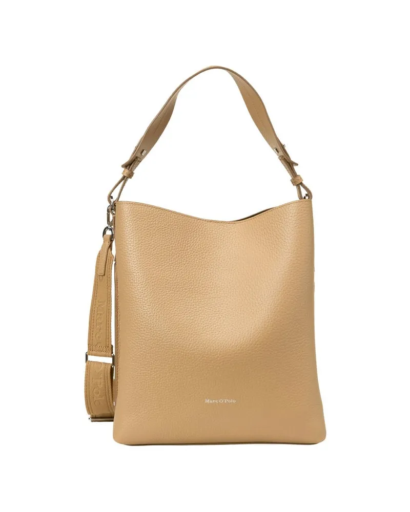 Marc O'Polo Damen Schultertasche HOBO BAG M Sand