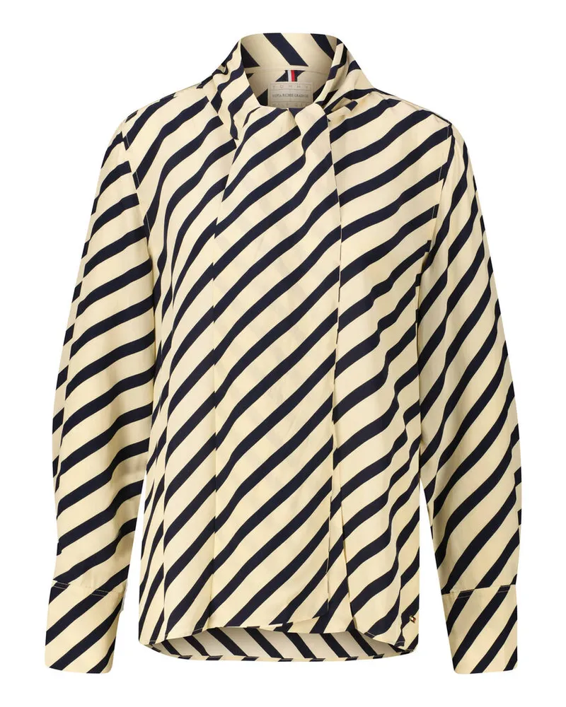 Tommy Hilfiger Damen Schluppenbluse TH X SOFIA RICHIE GRAINGE Blau