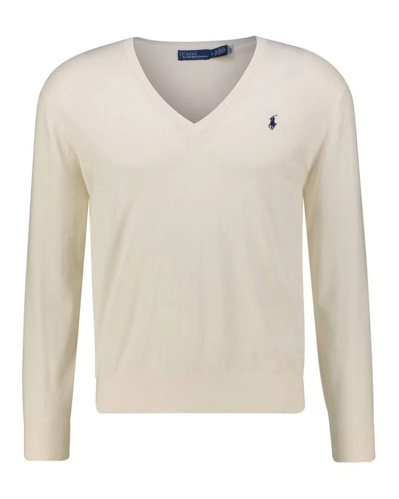 Ralph Lauren Damen Strickpullover aus Baumwolle Creme
