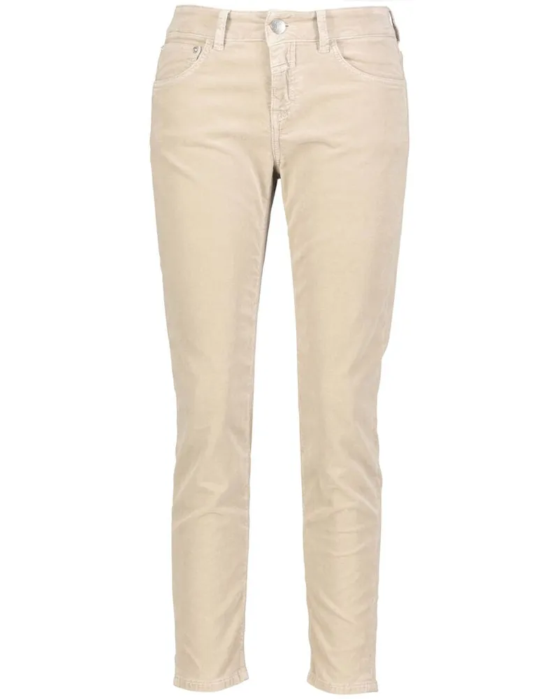Closed Damen Samthose BAKER Skinny Fit verkürzt Grau