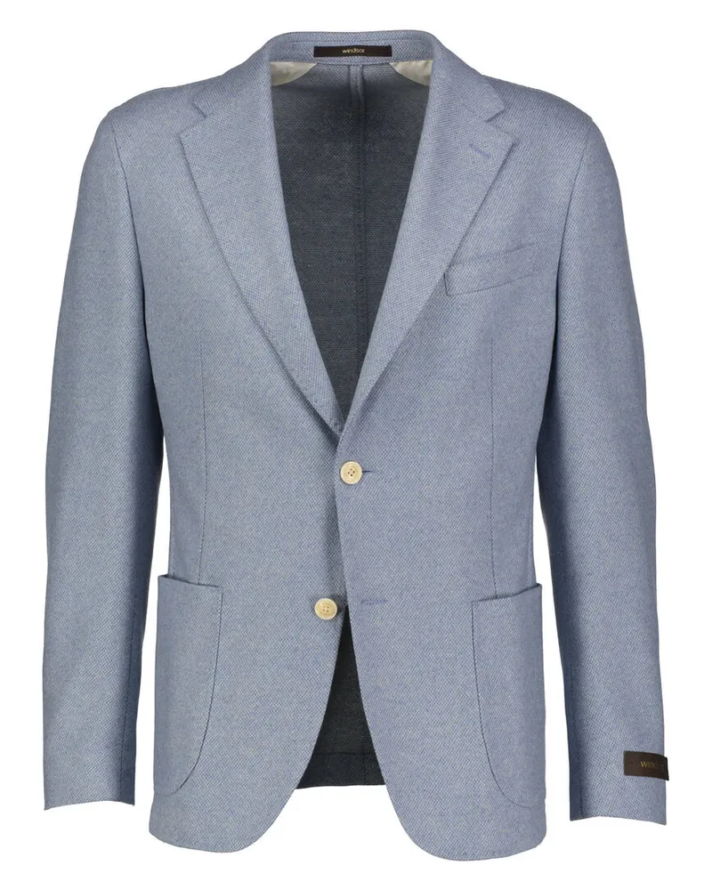 windsor. Herren Sakko aus Kaschmirmix Shaped Fit Bleu