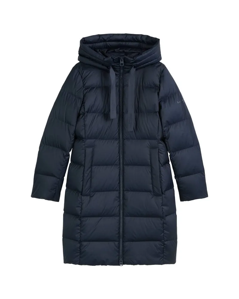 Marc O'Polo Damen Daunenmantel mit Kapuze Marine