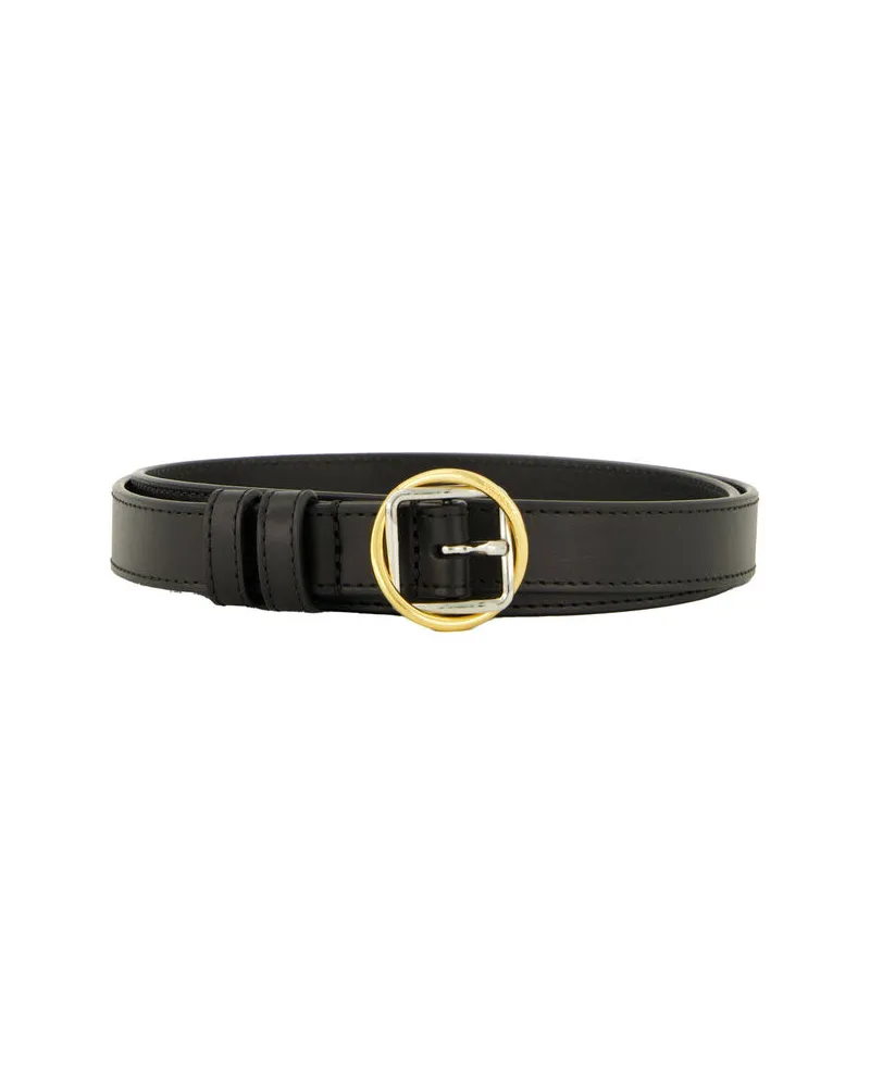 Jacquemus Damen Gürtel aus Leder Schwarz
