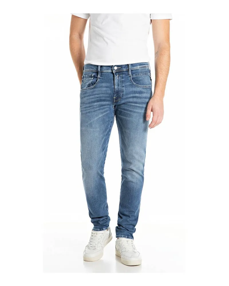 Replay Herren Jeans ANBASS Slim Fit Darkblue