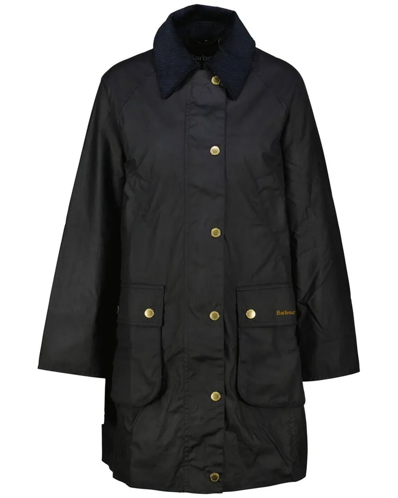 Barbour Damen Wachsjacke LONG BEADNELL Marine