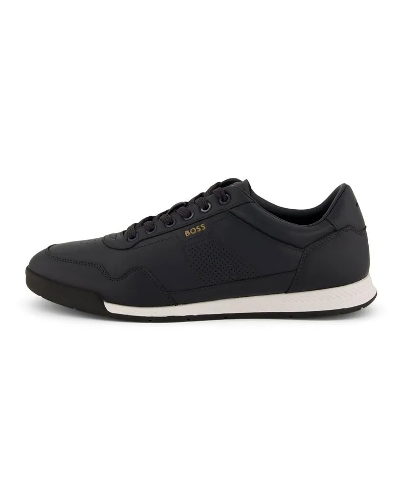 HUGO BOSS Herren Sneaker Leder NITAN_LTPF Marine