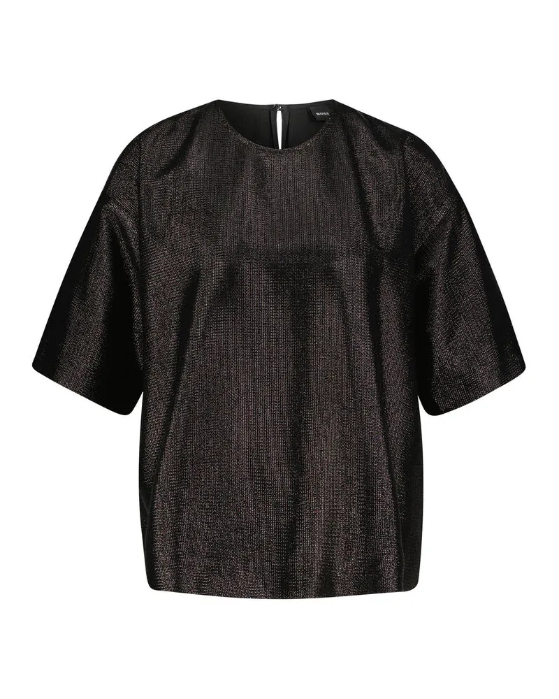 HUGO BOSS Damen Bluse BACRES Schwarz