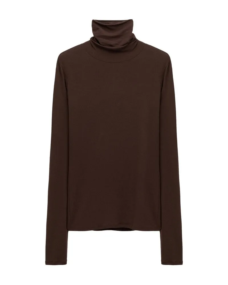 Dorothee Schumacher Damen Rollkragenshirt mit Kaschmir CHIC COMFORT SHIRT Gold