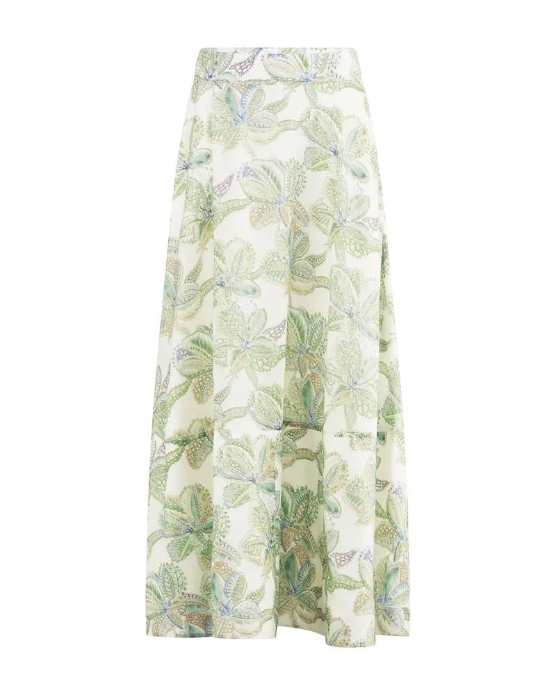 Riani Damen Maxirock DESERT ROSE PRINT Grün