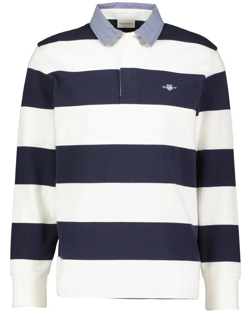 Gant Herren Poloshirt CHAMBRAY HEAVY RUGGER Offwhite