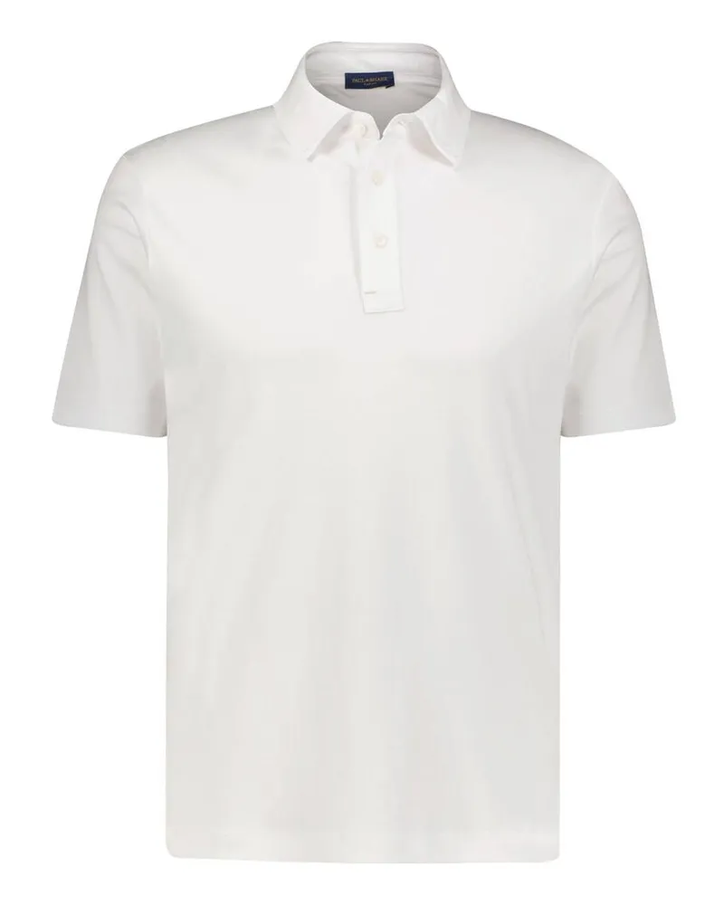 Paul & Shark Herren Poloshirt aus Supima-Baumwolle Weiss