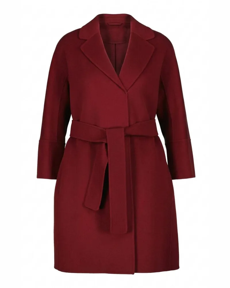 Max Mara Damen Wollmantel ARONA Rot