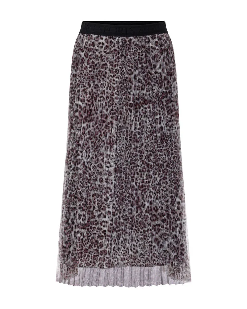 Marc Cain Damen Plisseerock Midi Mehrfarbig