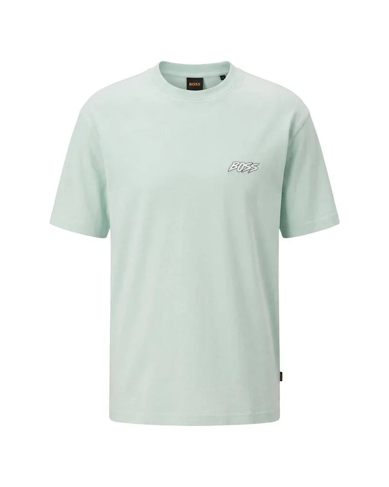 HUGO BOSS Herren T-Shirt TE_SURFWASH Blau