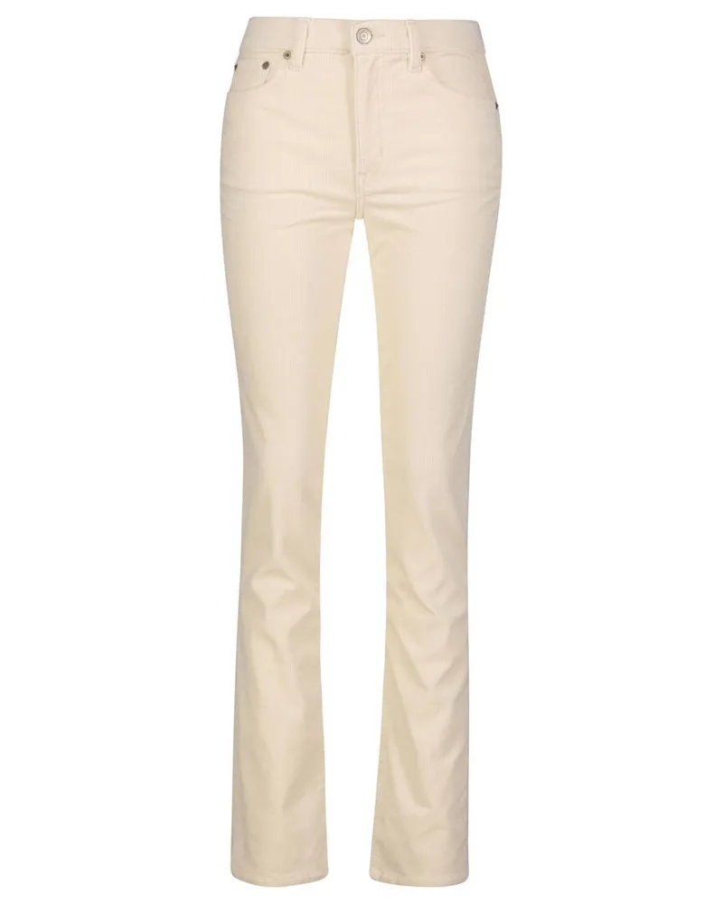 Ralph Lauren Damen Cordhose Mid-Rise Straight Leg Sand
