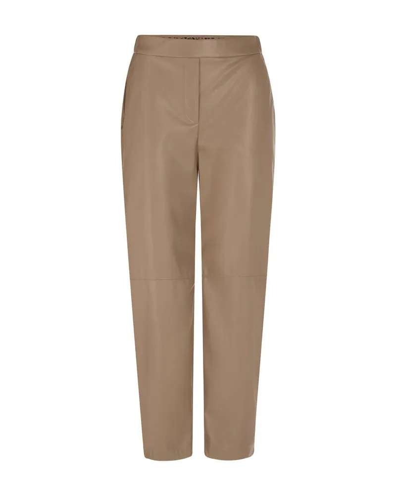 Marc Cain Damen Kunstlederhose RANCHI Camel