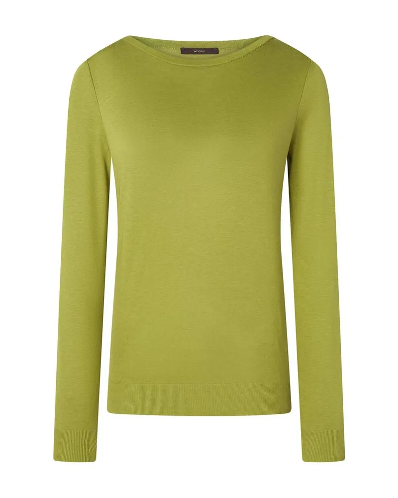windsor. Damen Langarmshirt Grün