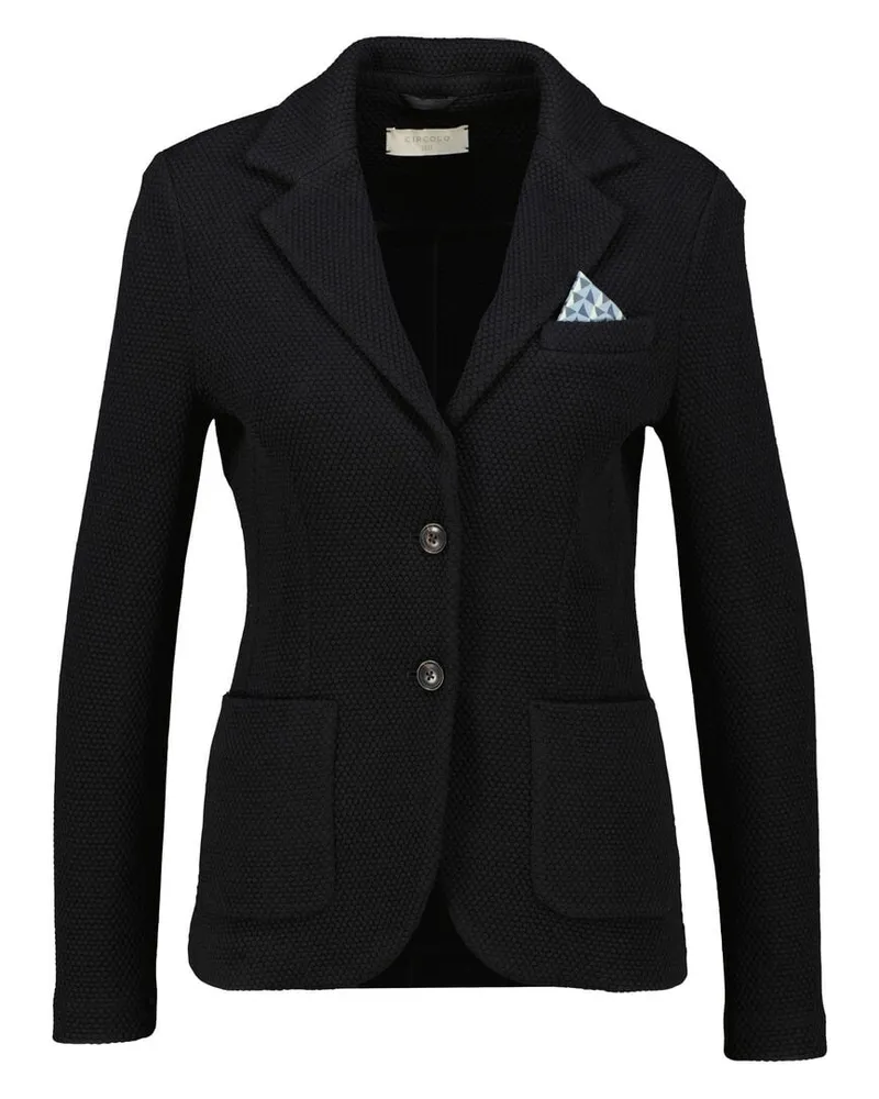 CIRCOLO 1901 Damen Jerseyblazer mit Wolle Schwarz