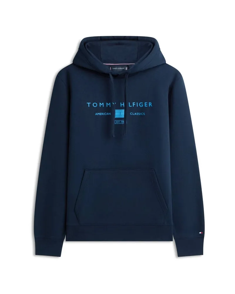 Tommy Hilfiger Herren Hoodie BRAND LOVE Darkblue