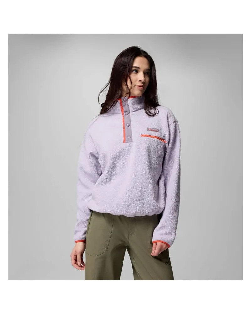 Columbia Sportswear Company Damen Fleecepullover HELVETIA II CROPPED HALF SNAP FLEECE Pink