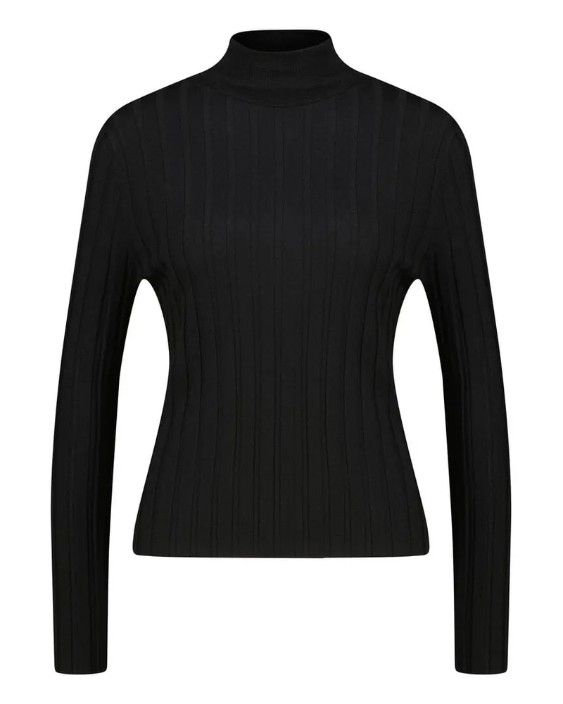 ALLUDE Damen Rollkragenpullover aus Wolle Schwarz