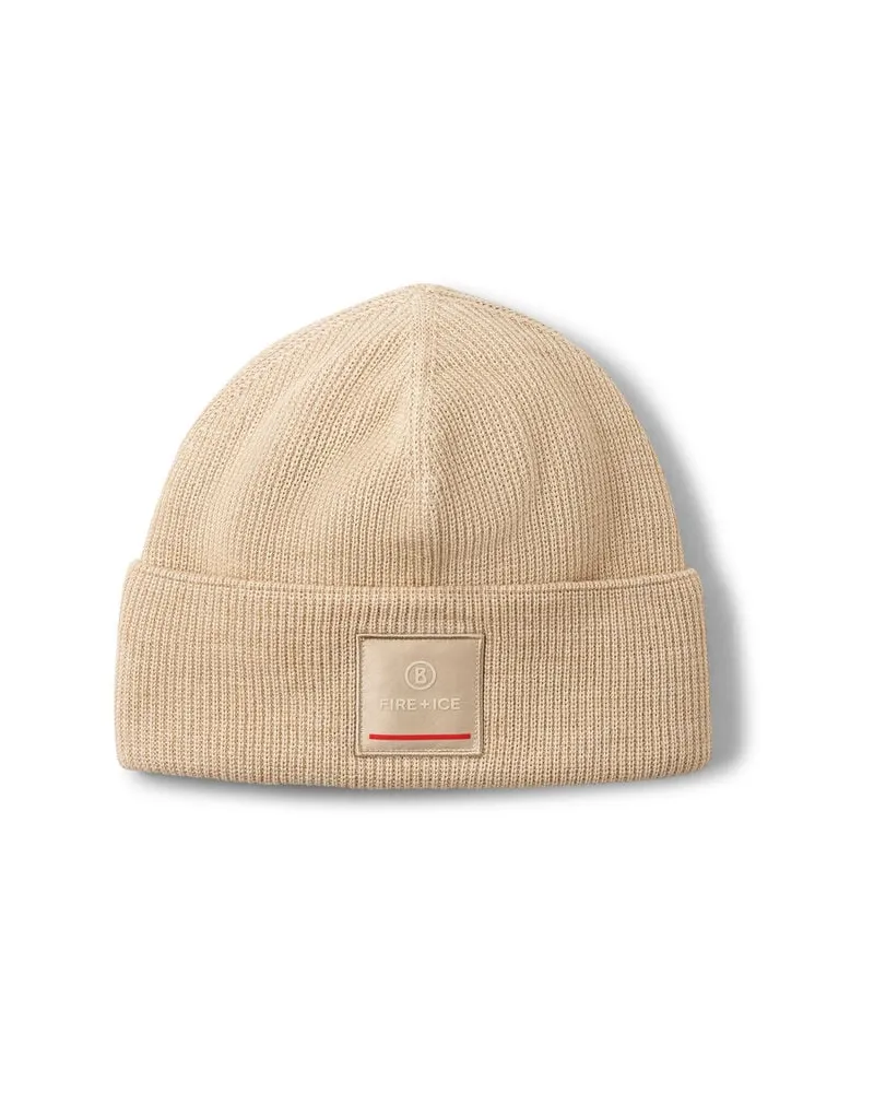 Bogner Fire & Ice Herren Mütze aus Woll-Mix TAREK Beige