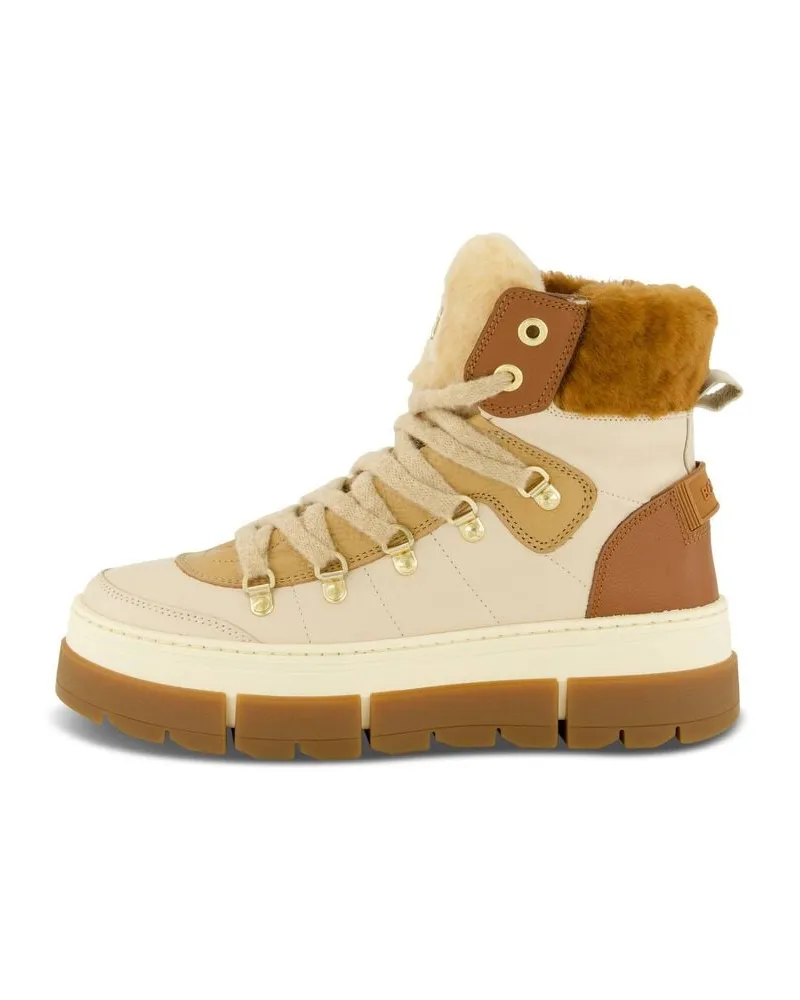 Bogner Damen Boots aus Leder und Lammfell VADUZ Offwhite