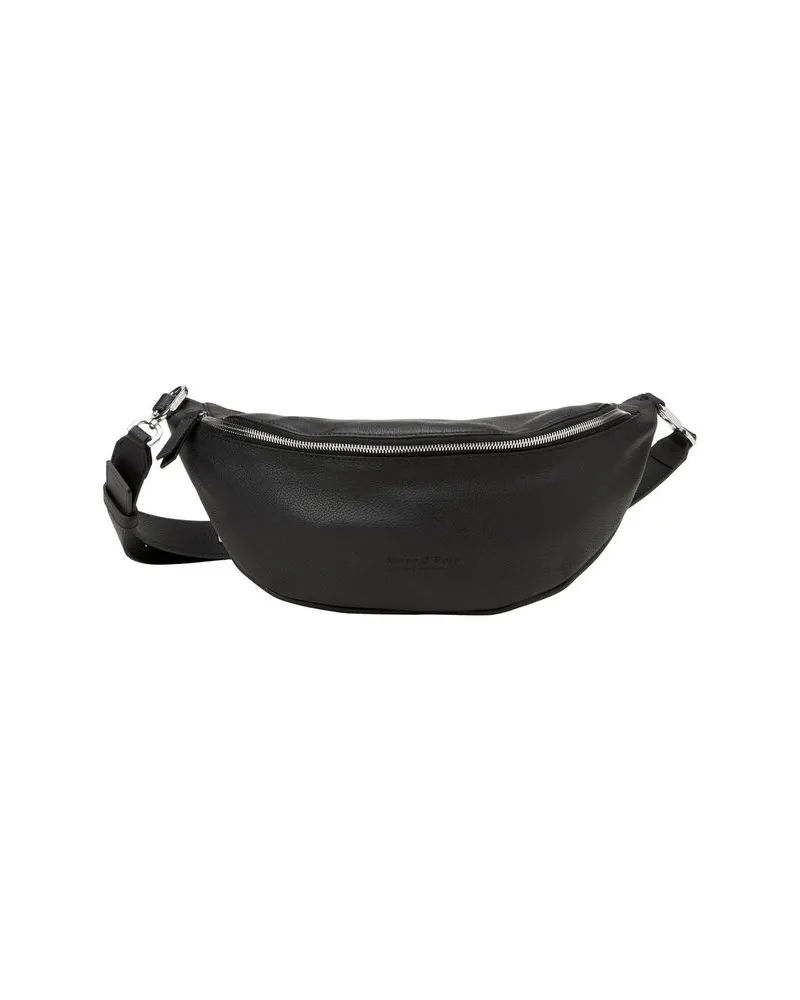 Marc O'Polo Damen Bauchtasche aus Leder CROSSBODY BAG S Schwarz