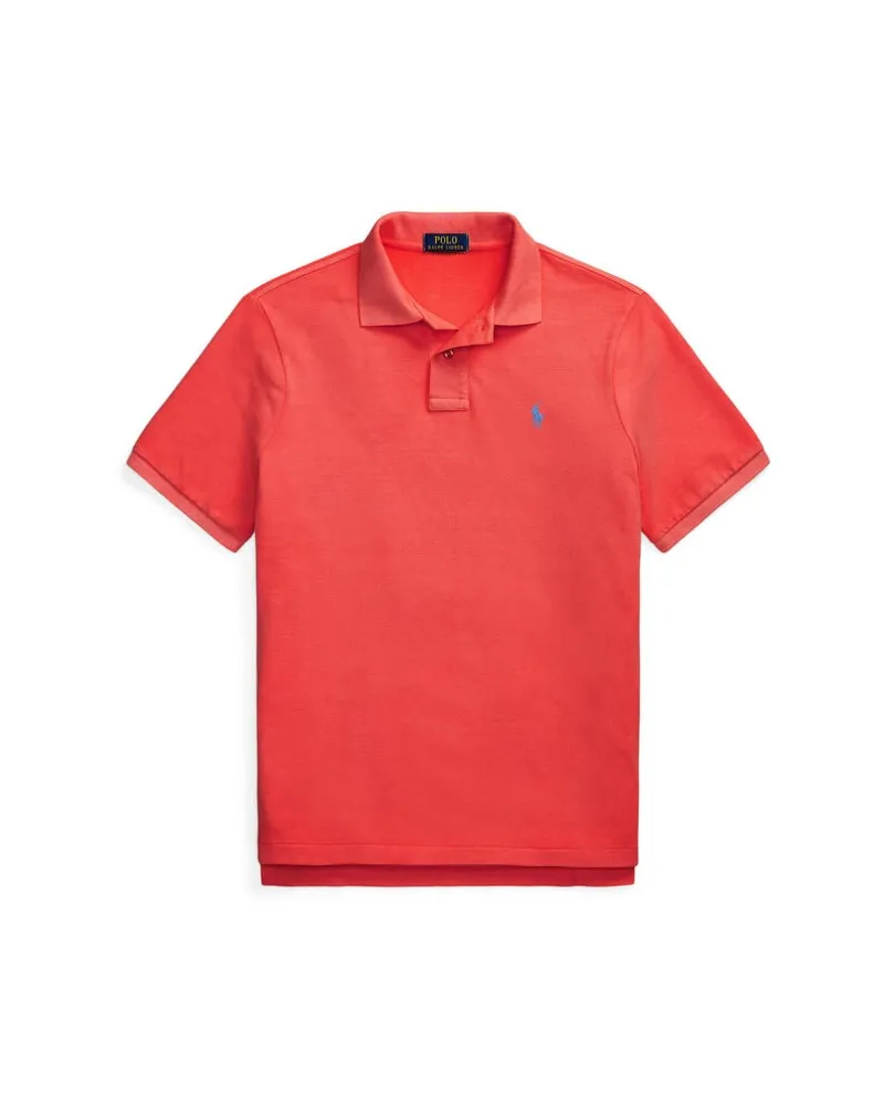 Ralph Lauren Herren Poloshirt Custom Slim Fit Hochrot
