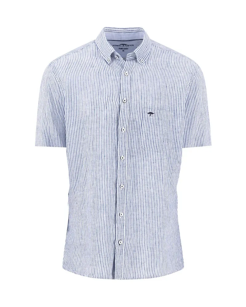 Fynch-Hatton Herren Hemd Casual Fit Marine