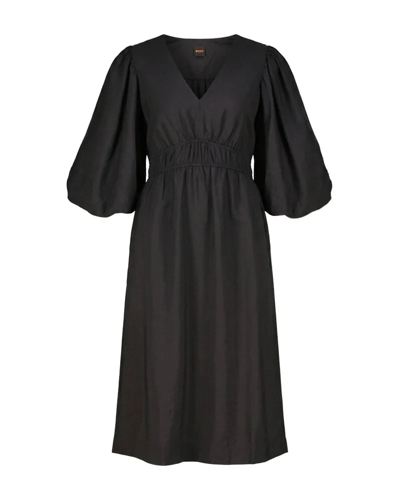 HUGO BOSS Damen Minikleid C_DEZZAN_1 Schwarz