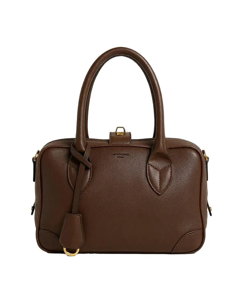 Golden Goose Damen Tasche VITA BAG TREATED LEATHER aus Leder Braun